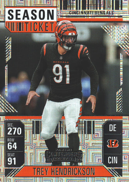 2024 Panini Contenders Mojo Trey Hendrickson #19 Cincinnati Bengals
