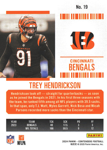 2024 Panini Contenders Mojo Trey Hendrickson #19 Cincinnati Bengals