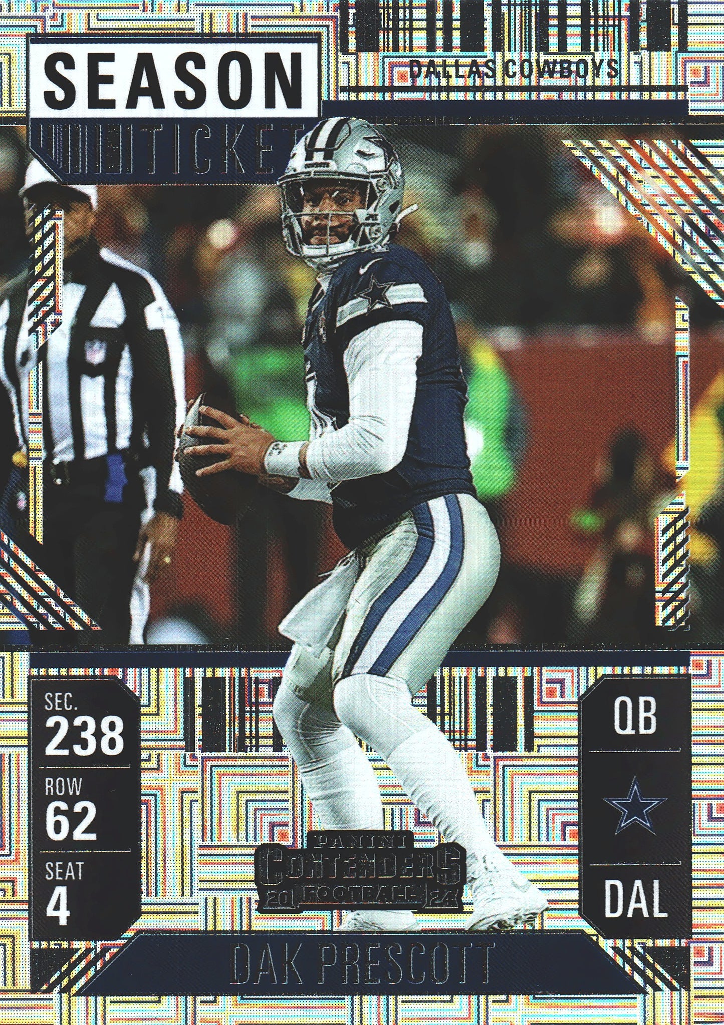 2024 Panini Contenders Mojo Dak Prescott #25 Dallas Cowboys