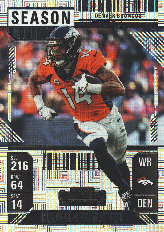 2024 Panini Contenders Mojo Courtland Sutton #28 Denver Broncos