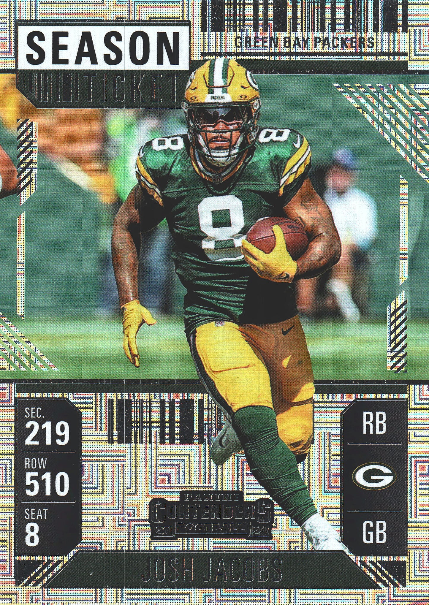 2024 Panini Contenders Mojo Josh Jacobs #35 Green Bay Packers