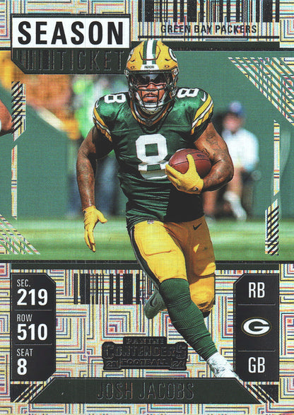 2024 Panini Contenders Mojo Josh Jacobs #35 Green Bay Packers