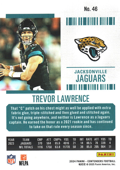 2024 Panini Contenders Mojo Trevor Lawrence #46 Jacksonville Jaguars