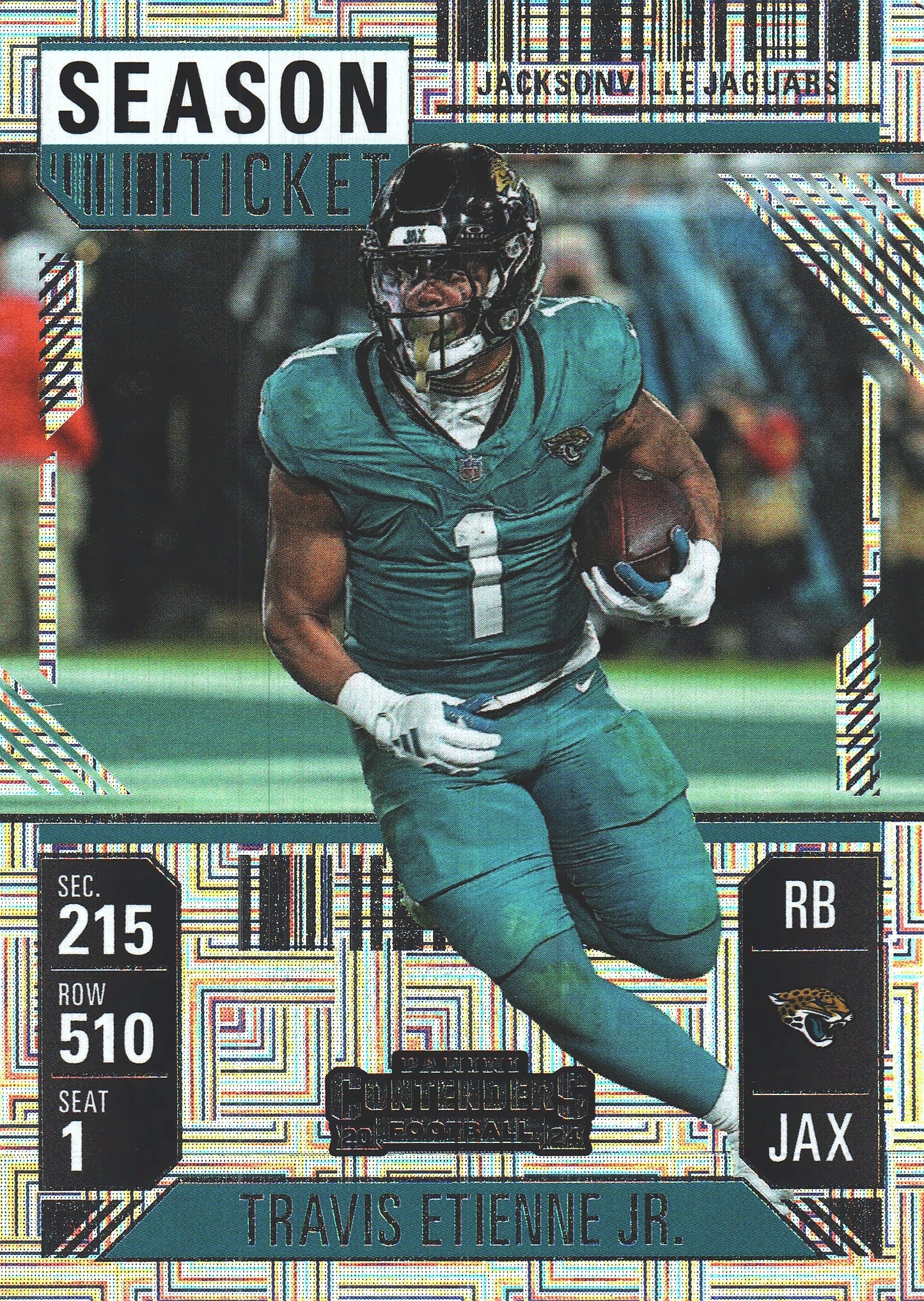 2024 Panini Contenders Mojo Travis Etienne Jr. #47 Jacksonville Jaguars