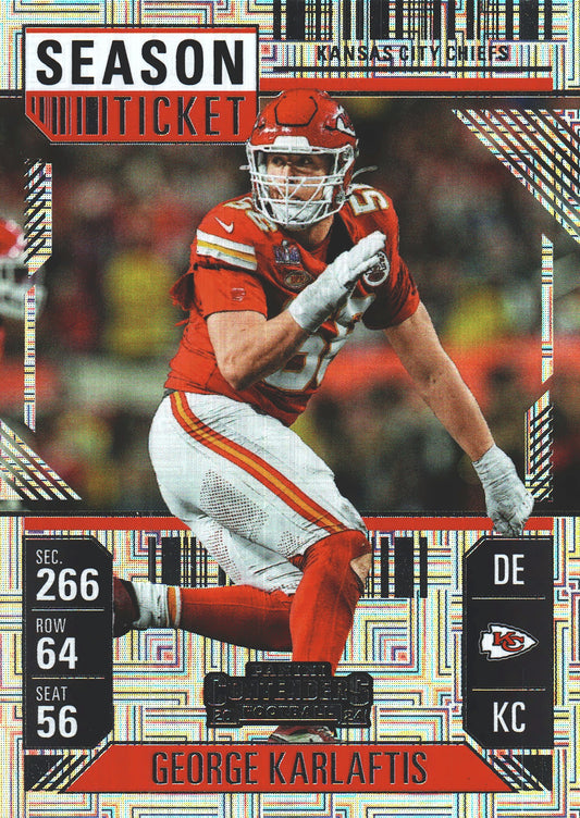 2024 Panini Contenders Mojo George Karlaftis #51 Kansas City Chiefs