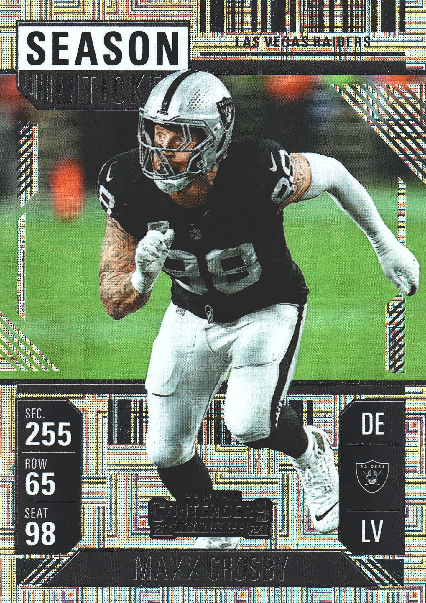 2024 Panini Contenders Mojo Maxx Crosby #52 Las Vegas Raiders