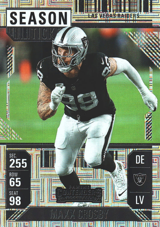 2024 Panini Contenders Mojo Maxx Crosby #52 Las Vegas Raiders