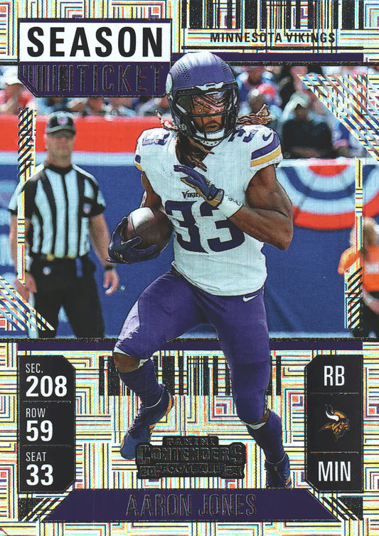 2024 Panini Contenders Mojo Aaron Jones #64 Minnesota Vikings