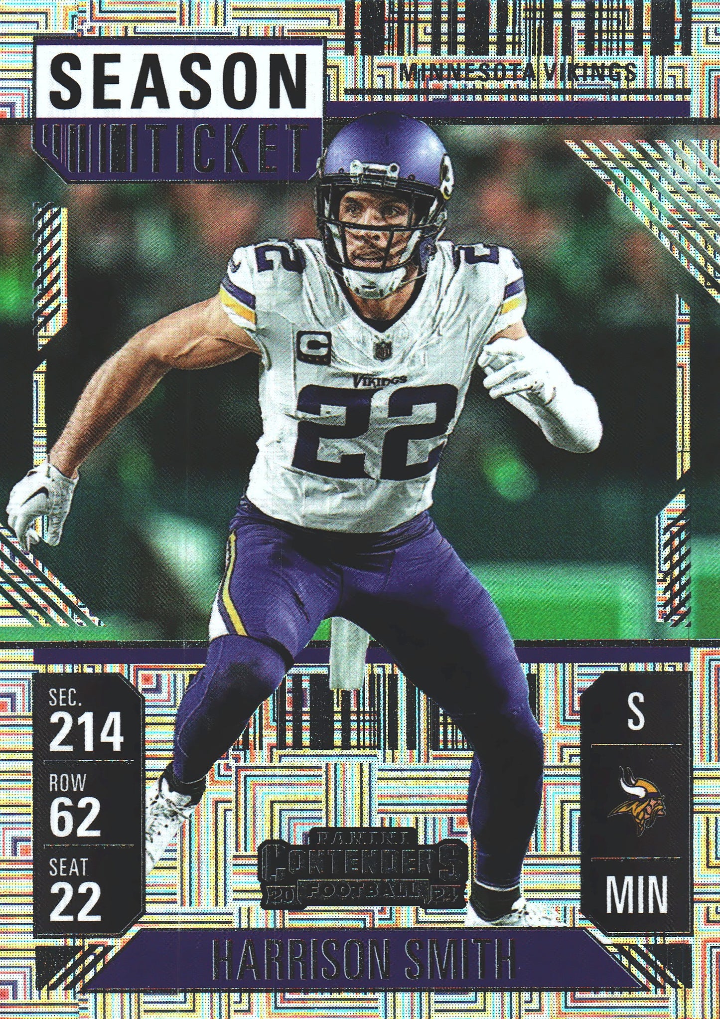 2024 Panini Contenders Mojo Harrison Smith #66 Minnesota Vikings