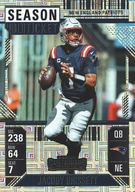 2024 Panini Contenders Mojo Jacoby Brissett #67 New England Patriots