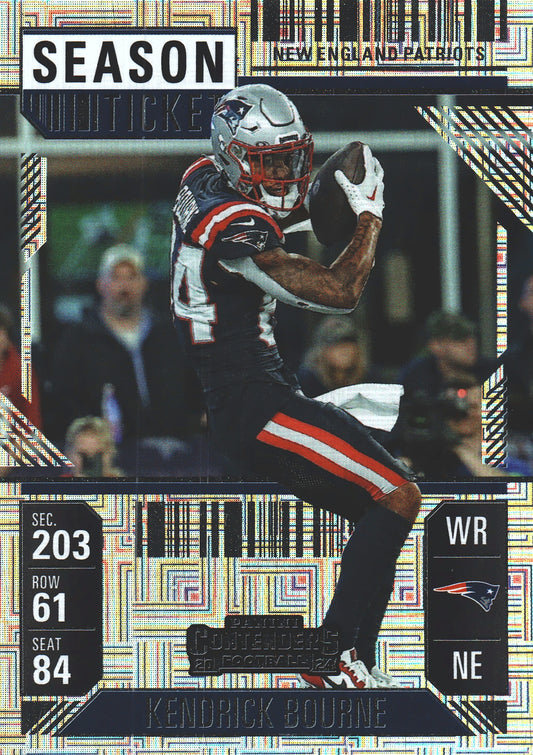 2024 Panini Contenders Mojo Kendrick Bourne #69 New England Patriots