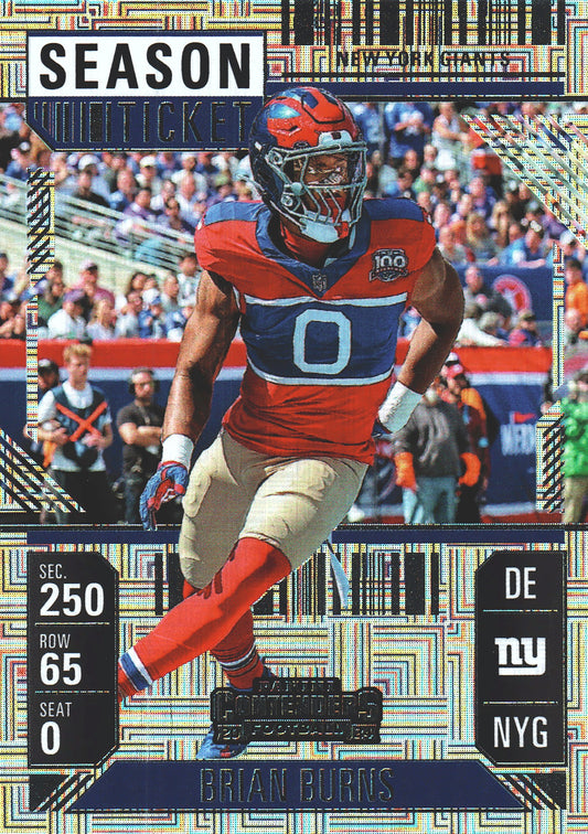 2024 Panini Contenders Mojo Brian Burns #74 New York Giants