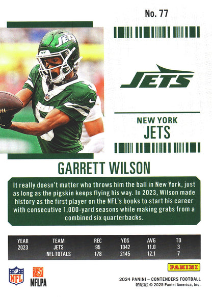 2024 Panini Contenders Mojo Garrett Wilson #77 New York Jets