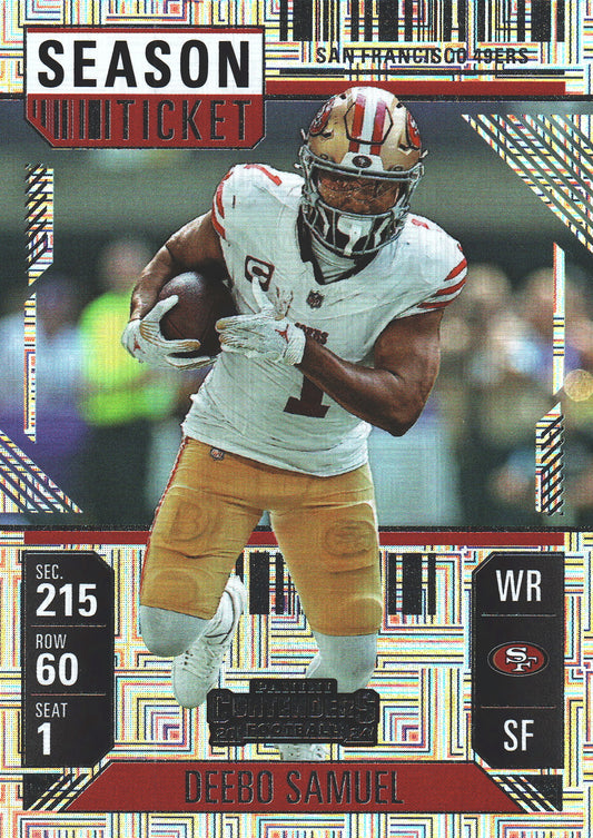 2024 Panini Contenders Mojo Deebo Samuel #87 San Francisco 49ers