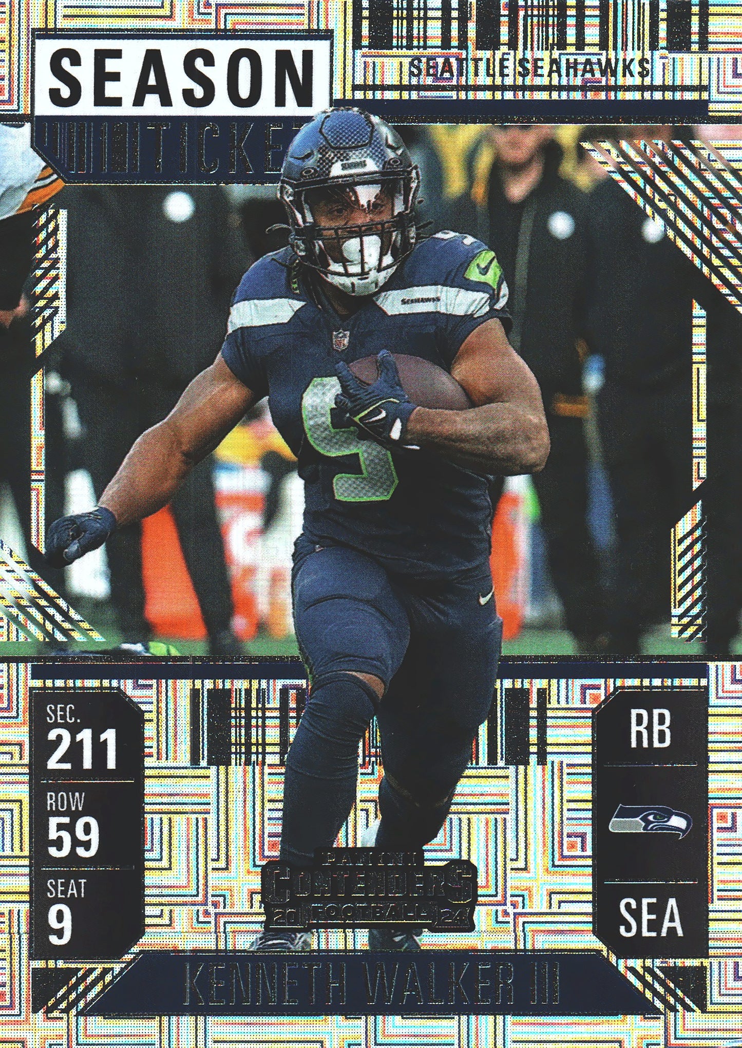 2024 Panini Contenders Mojo Kenneth Walker III #89 Seattle Seahawks