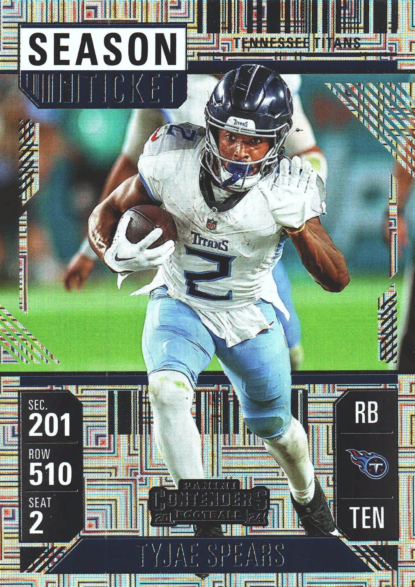 2024 Panini Contenders Mojo Tyjae Spears #96 Tennessee Titans