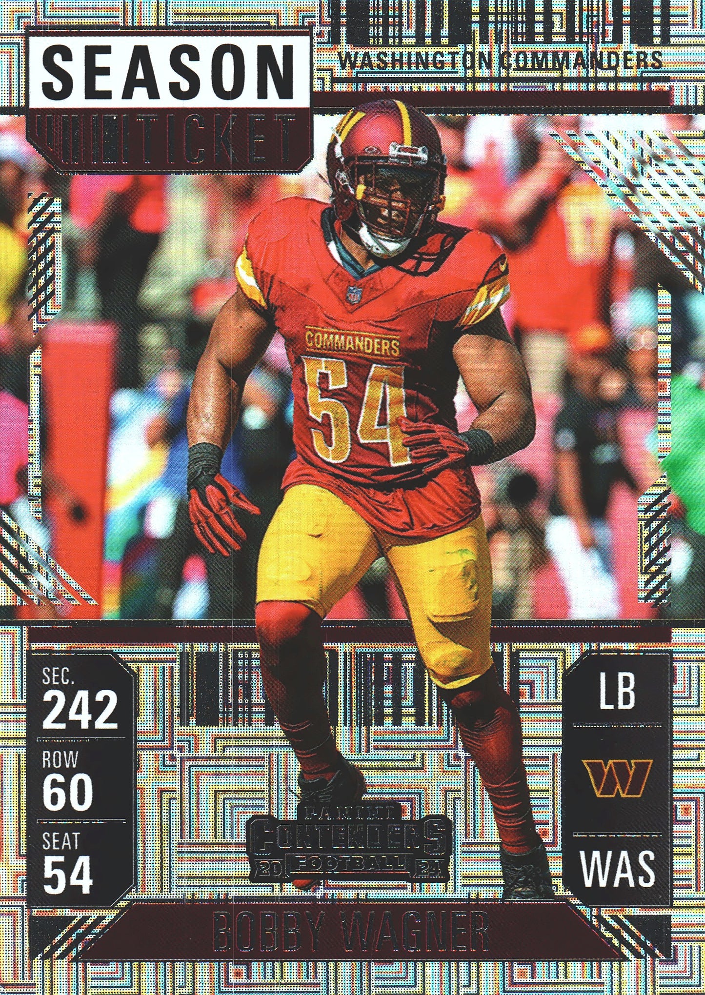 2024 Panini Contenders Mojo Bobby Wagner #100 Washington Commanders