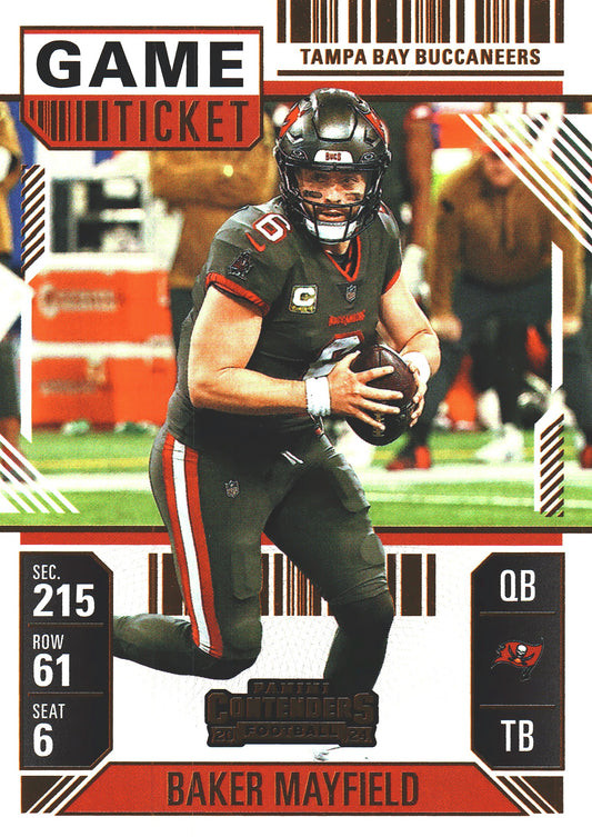 2024 Panini Contenders Bronze Baker Mayfield #92 Tampa Bay Buccaneers