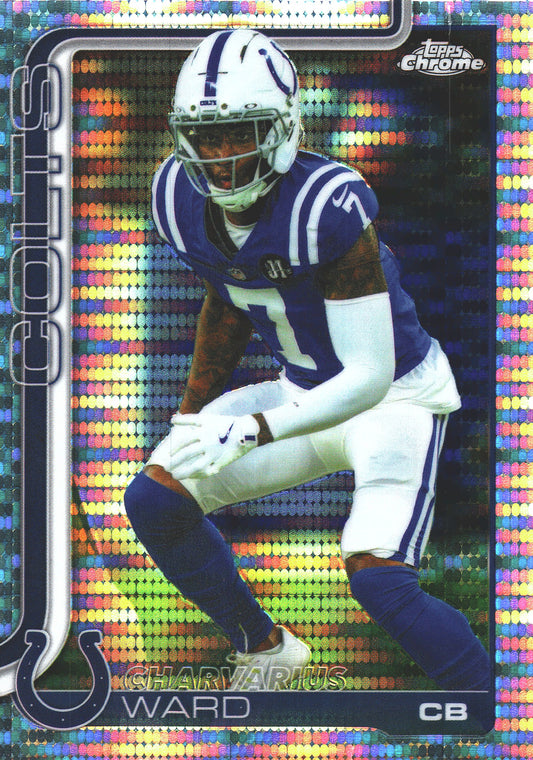 2025 Topps Chrome NFL Pulsar Charvarius Ward #129 Indianapolis Colts