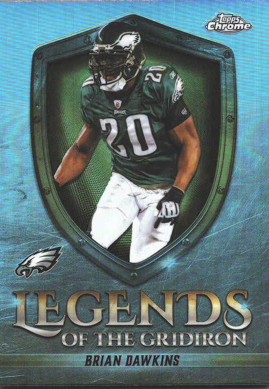 2025 Topps Chrome NFL Legends of the Gridiron Refractor Brian Dawkins #LOG-38 Philadelphia Eagles