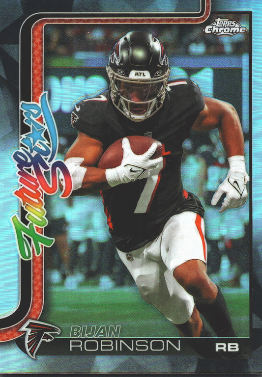 2025 Topps Chrome NFL Future Stars Refractor Bijan Robinson #FS-9 Atlanta Falcons
