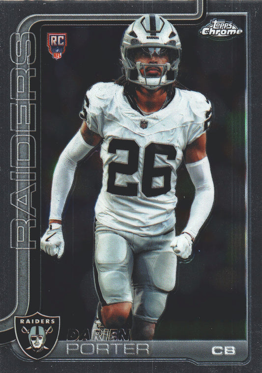 2025 Topps Chrome NFL Darien Porter RC #367 Las Vegas Raiders
