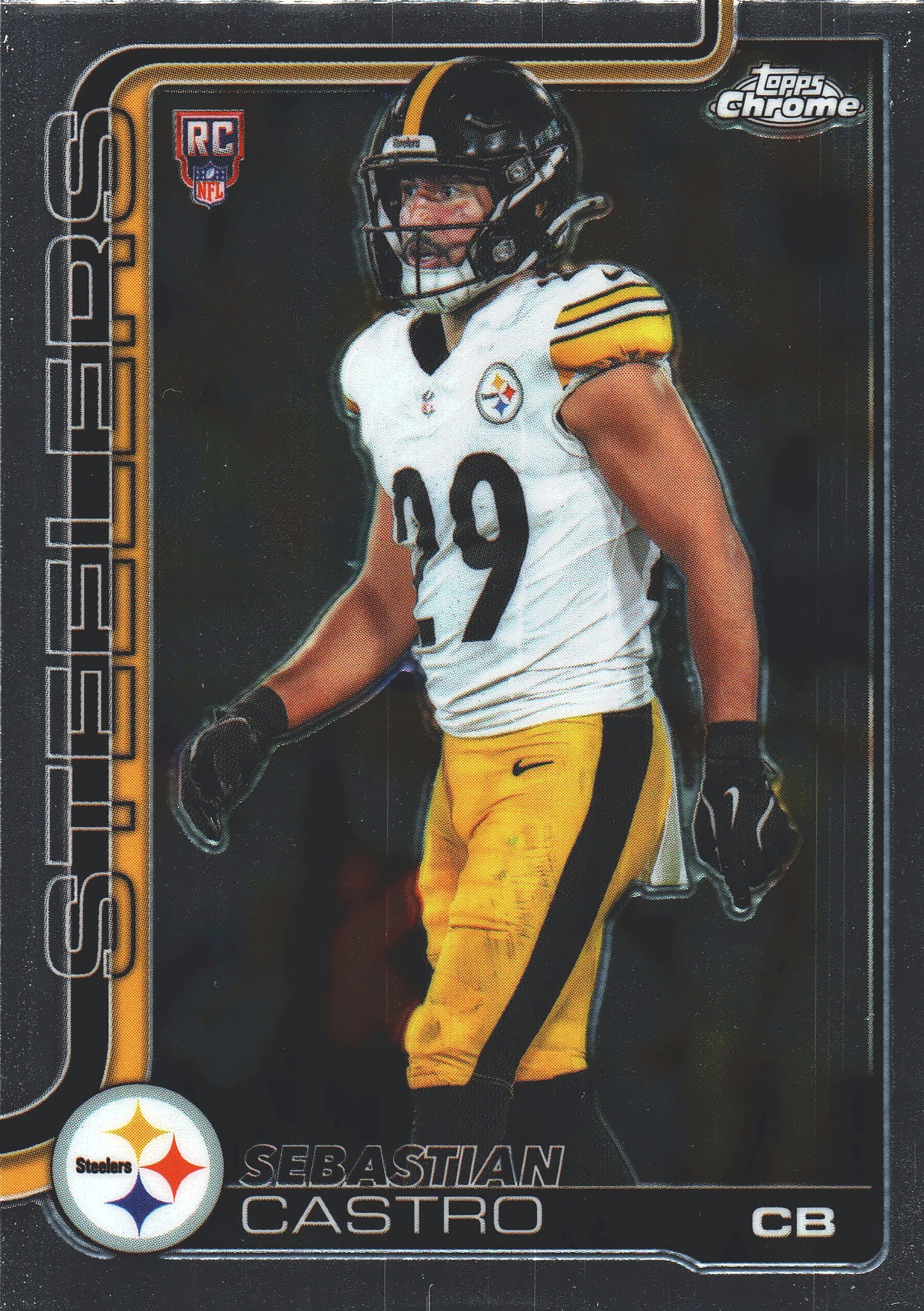 2025 Topps Chrome NFL Sebastian Castro RC #370 Pittsburgh Steelers