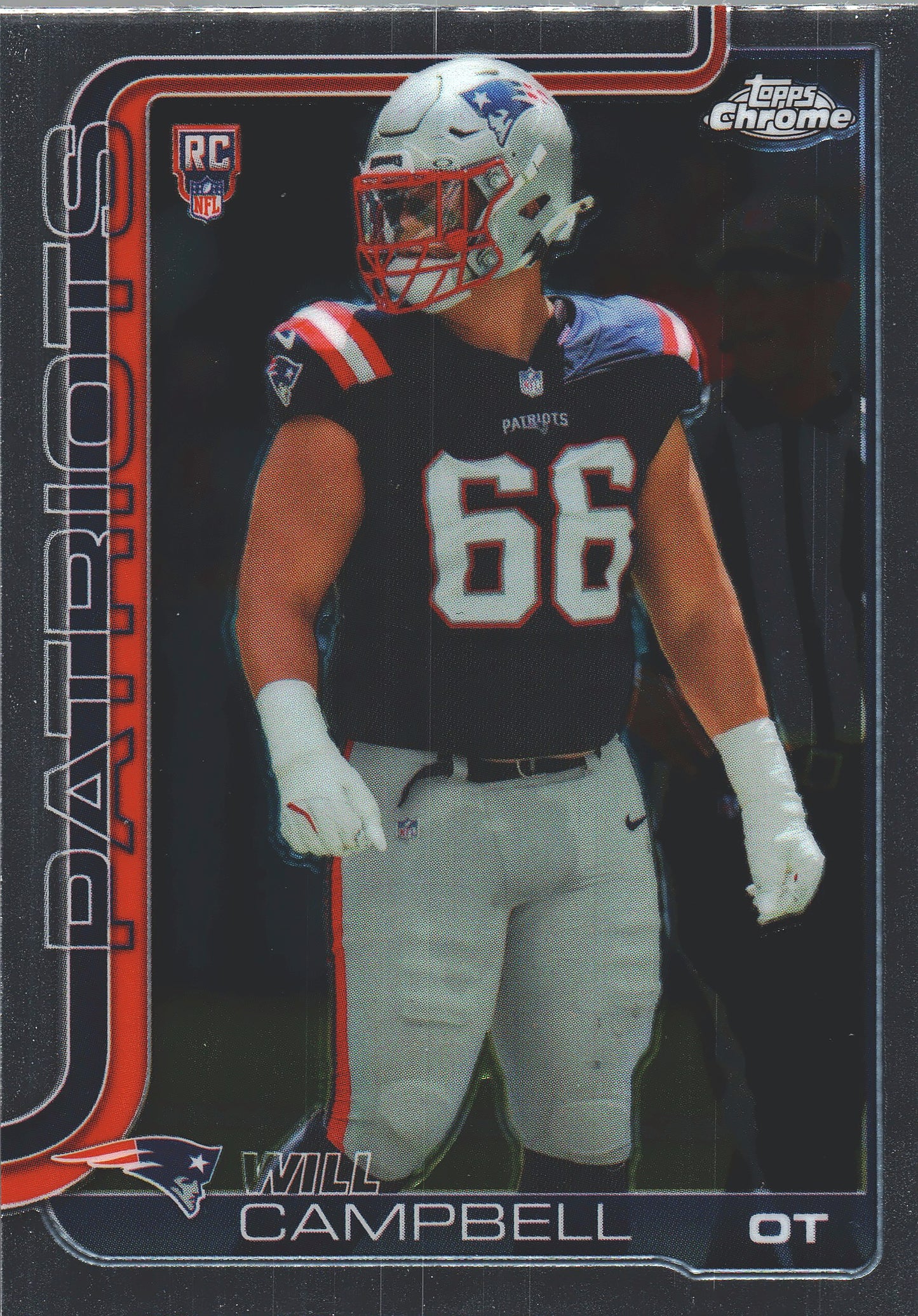 2025 Topps Chrome NFL Will Campbell RC #379 New England Patriots