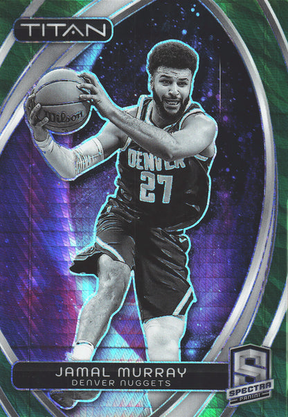 2023 Panini Spectra Titan Green /75 Jamal Murray #22 Denver Nuggets