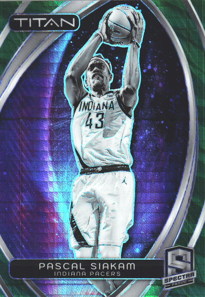 2023 Panini Spectra Titan Green /75 Pascal Siakam #32 Indiana Pacers
