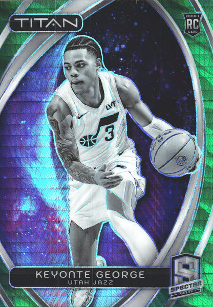 2023 Panini Spectra Titan Green /75 Keyonte George #46 Utah Jazz