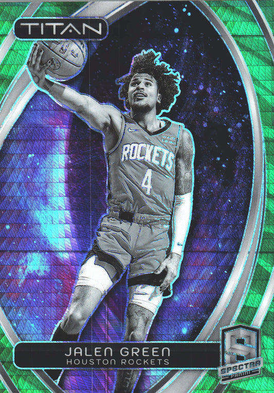 2023 Panini Spectra Titan Green /75 Jalen Green #61 Houston Rockets