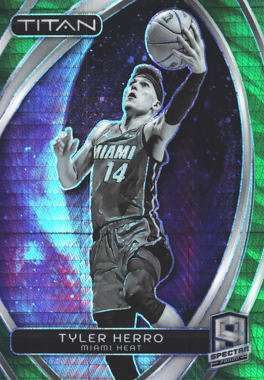 2023 Panini Spectra Titan Green /75 Tyler Herro #66 Miami Heat
