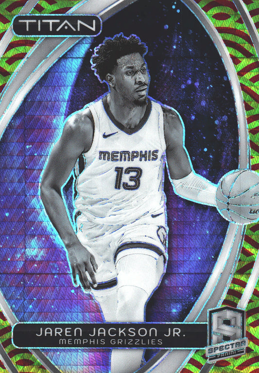 2023 Panini Spectra Titan Red and Yellow /49 Jaren Jackson Jr. #57 Memphis Grizzlies