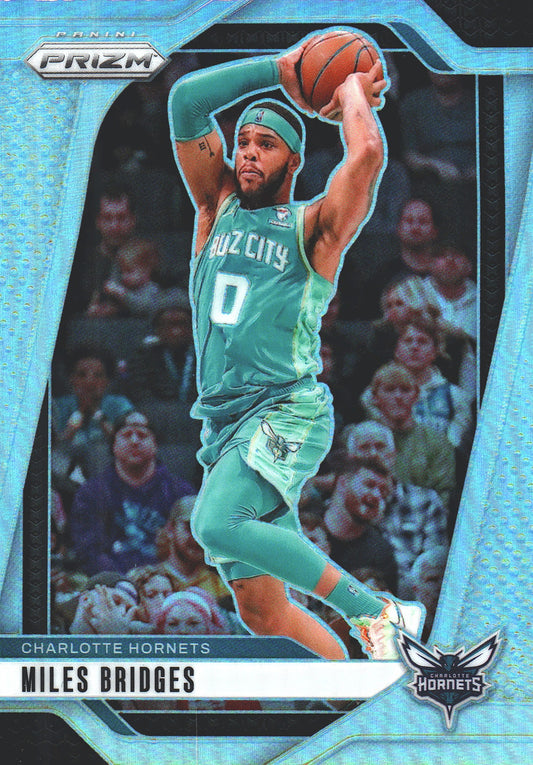 2024 Panini Prizm Silver Miles Bridges #43 Charlotte Hornets
