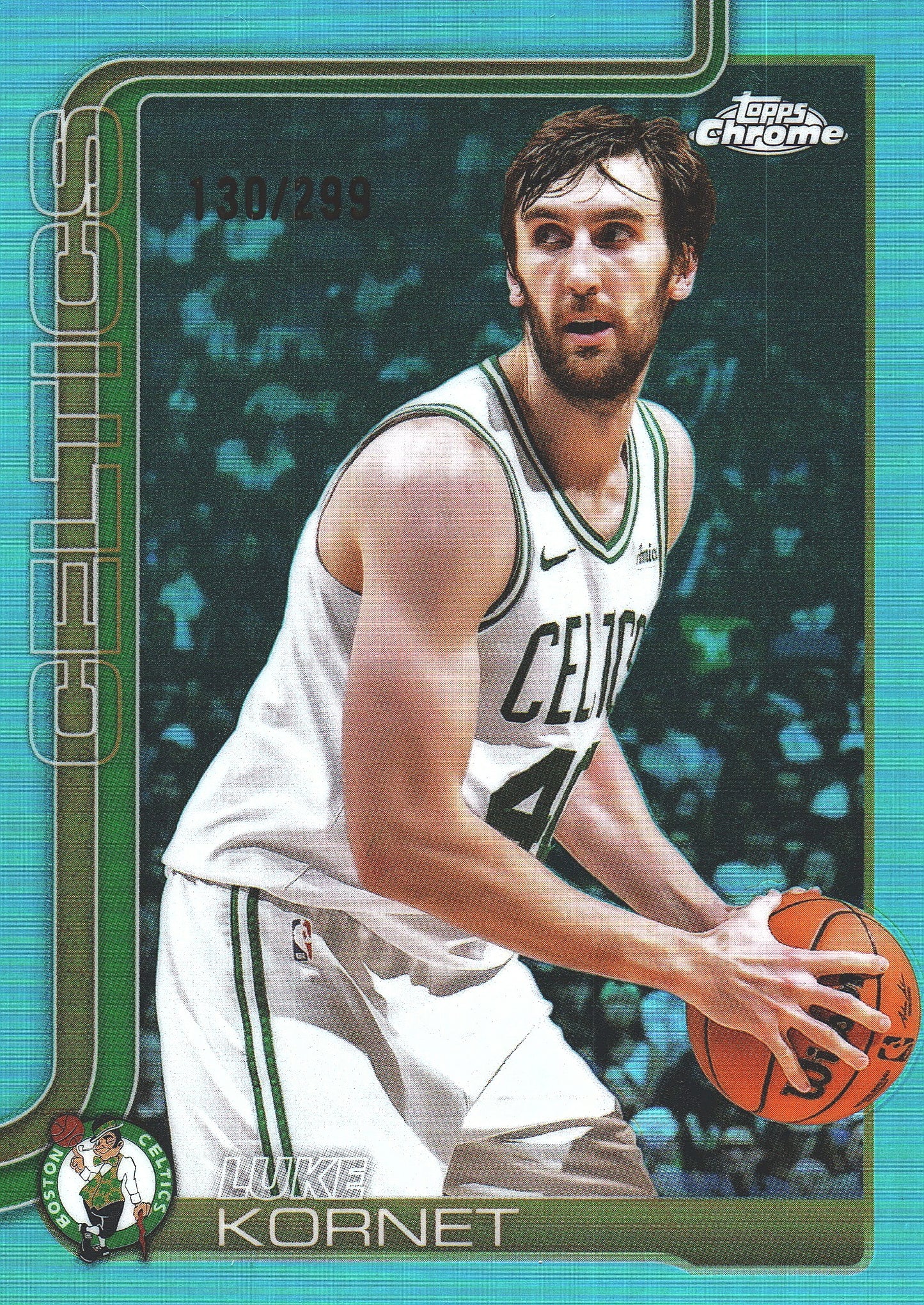 2025 Topps Chrome Teal /299 Luke Kornet #37 Boston Celtics