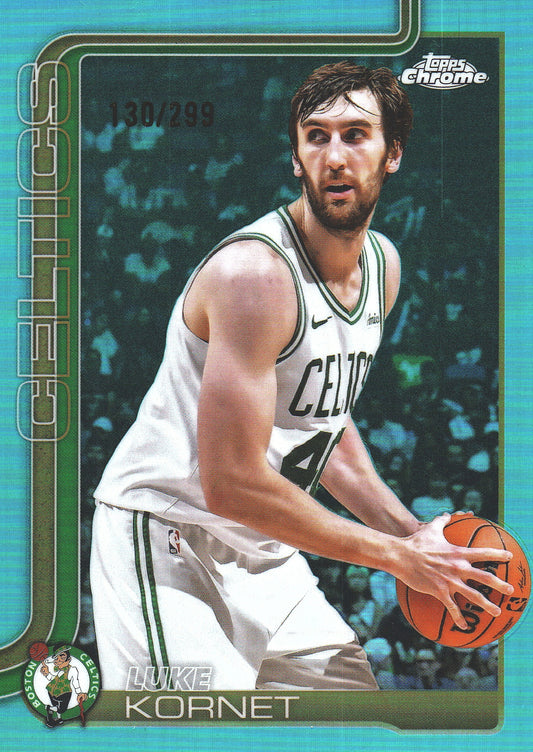 2025 Topps Chrome Teal /299 Luke Kornet #37 Boston Celtics