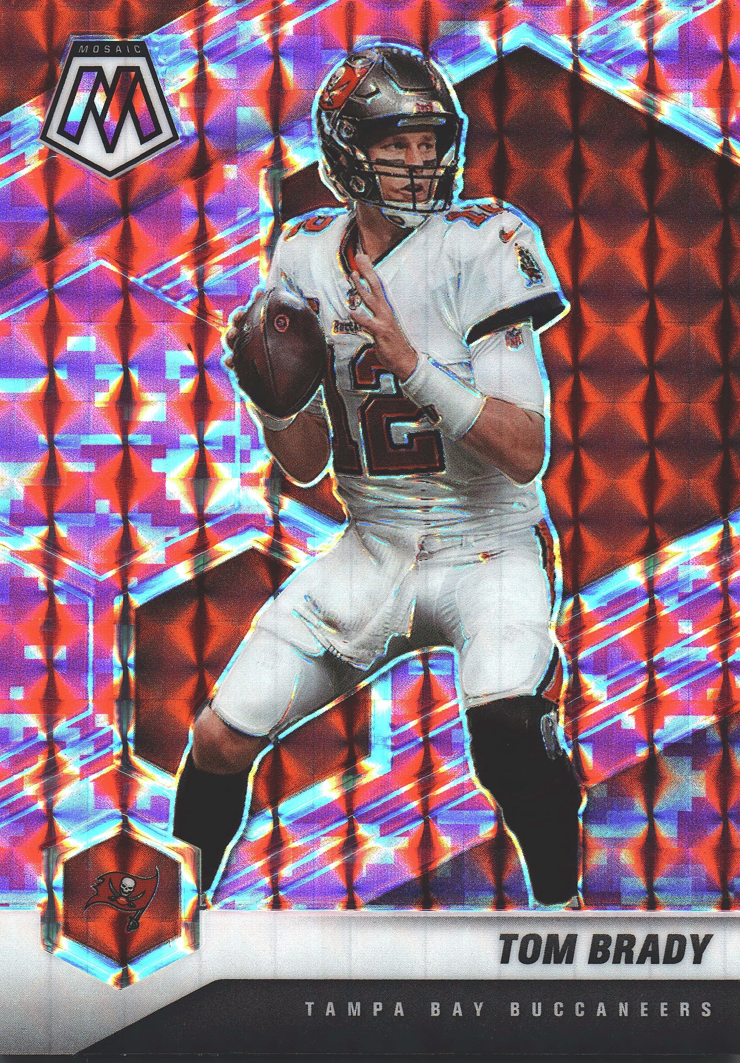 2021 Panini Mosaic Pink Camo Tom Brady #186 Tampa Bay Buccaneers