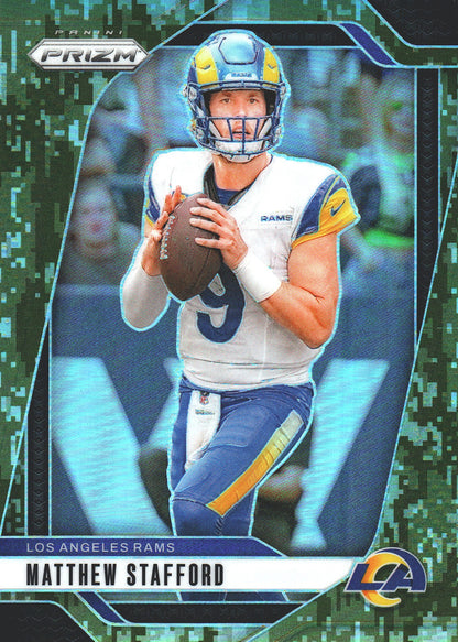 2024 Panini Prizm Camo /15 Matthew Stafford #66 Los Angeles Rams