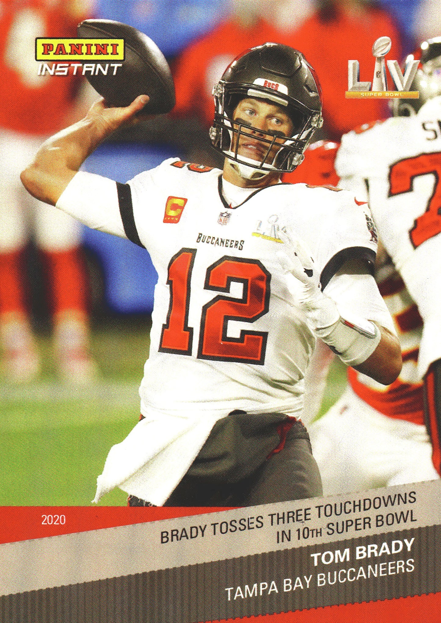 2020 Panini Instant Super Bowl Tom Brady #35 Tampa Bay Buccaneers