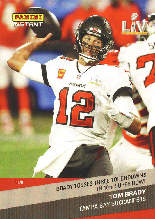 2020 Panini Instant Super Bowl Tom Brady #35 Tampa Bay Buccaneers