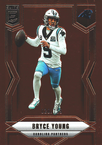 2025 Panini Donruss Elite Orange /199 Bryce Young #34 Carolina Panthers
