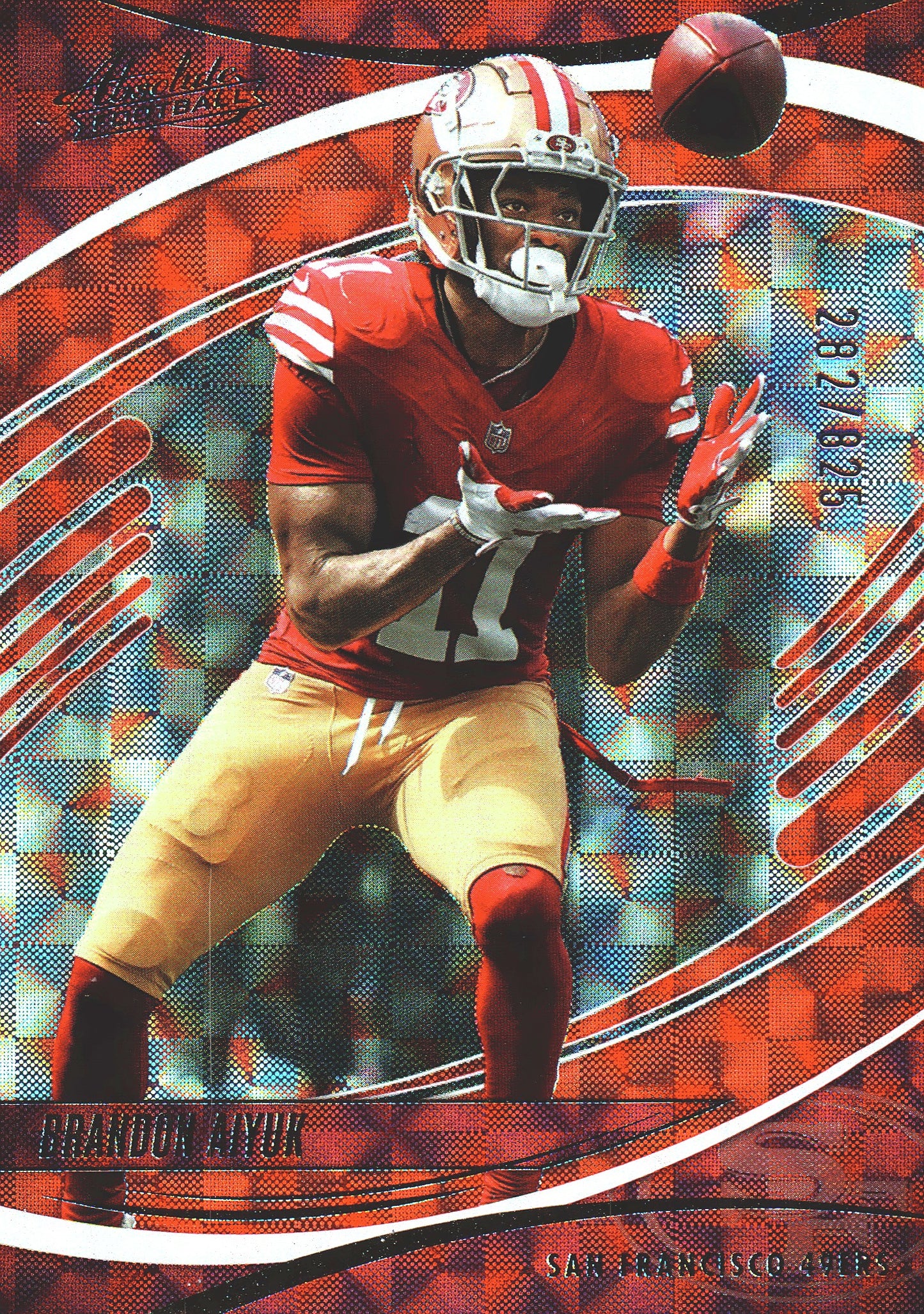 2025 Panini Absolute Orange /825 Brandon Aiyuk #88 San Francisco 49ers