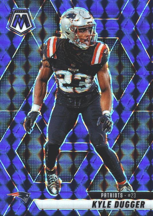 2025 Panini Mosaic Blue /99 Kyle Dugger #49 New England Patriots