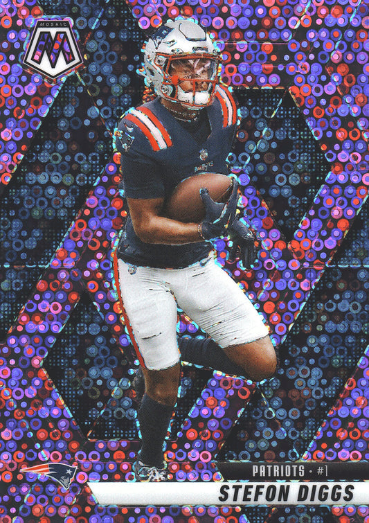 2025 Panini Mosaic Pink /20 Stefon Diggs #239 New England Patriots