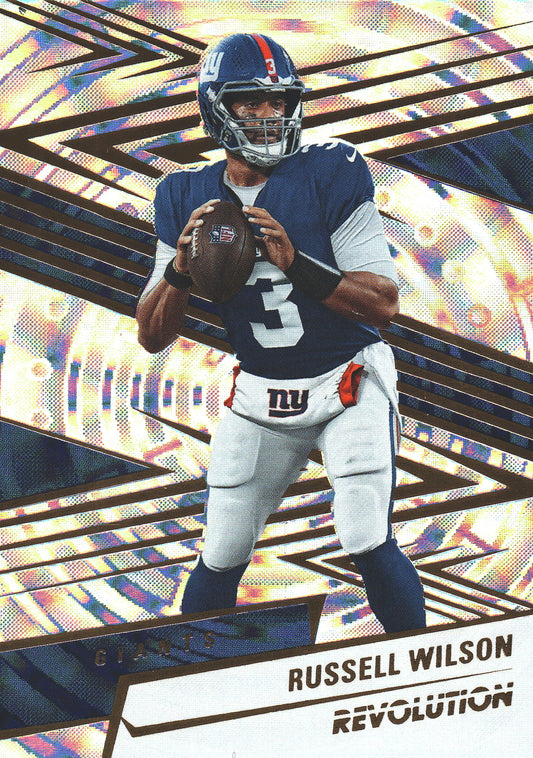 2025 Panini Revolution Fractal /99 Russell Wilson #114 New York Giants
