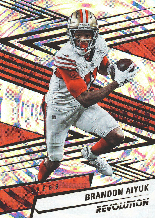 2025 Panini Revolution Fractal /99 Brandon Aiyuk #119 49ers