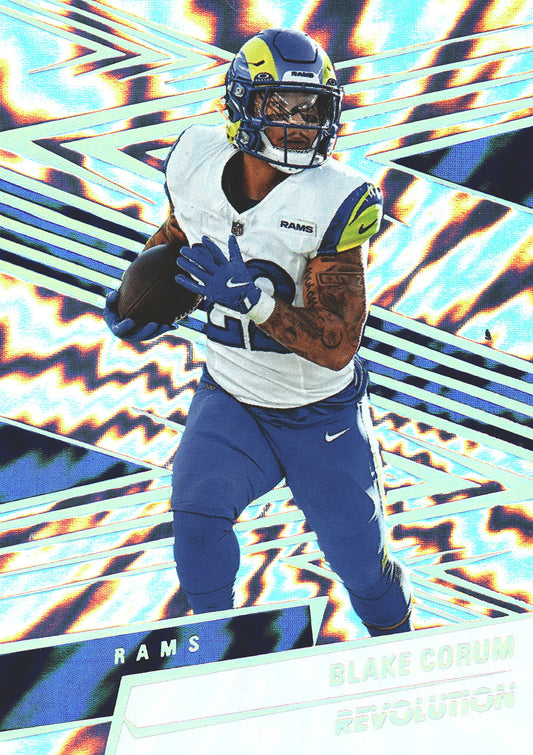 2025 Panini Revolution Lightning /60 Blake Corum #173 Los Angeles Rams