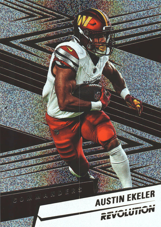 2025 Panini Revolution Neutron /30 Austin Ekeler #162 Commanders