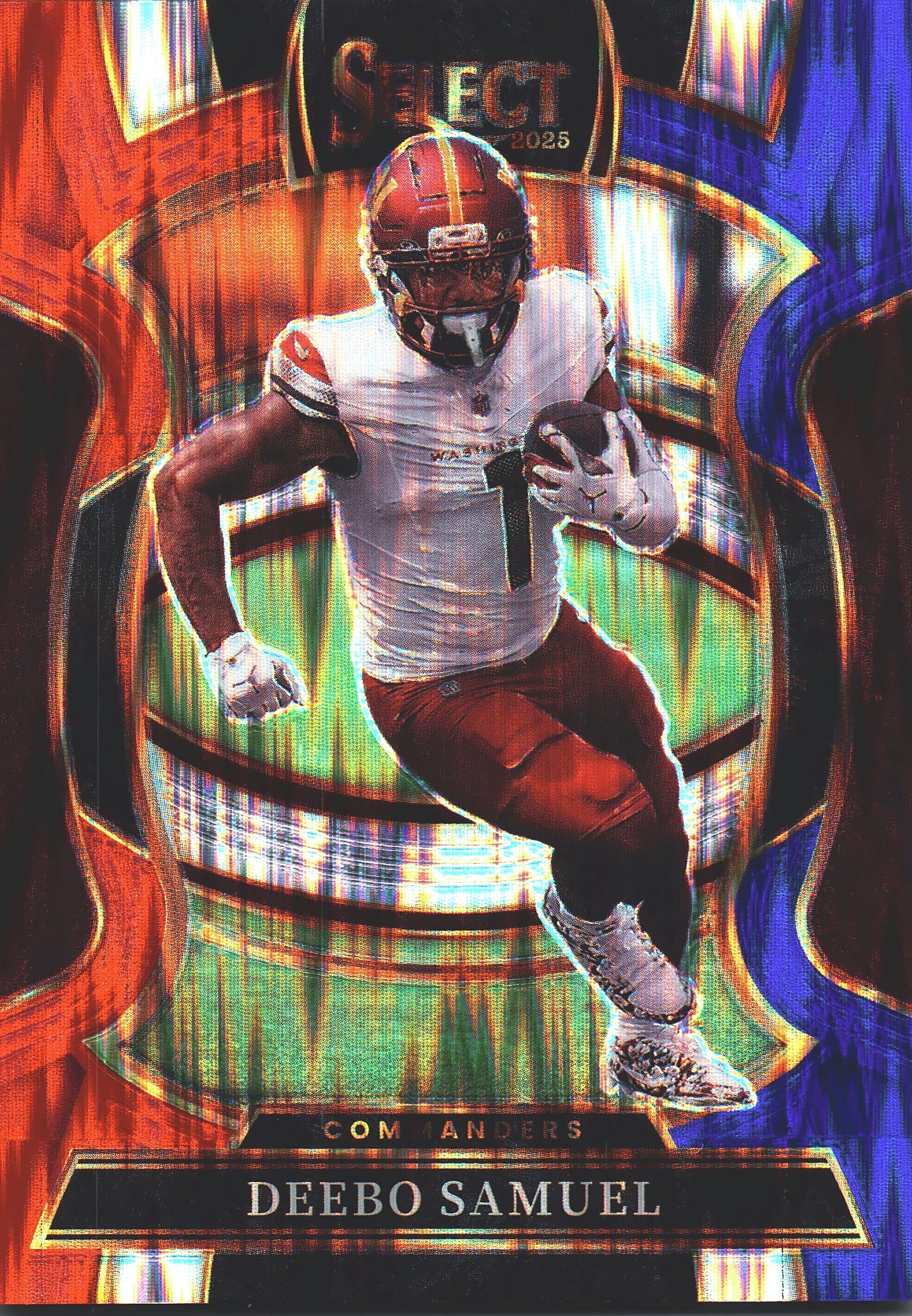 2025 Panini Select Blue White Red Deebo Samuel #87 Washington Commanders